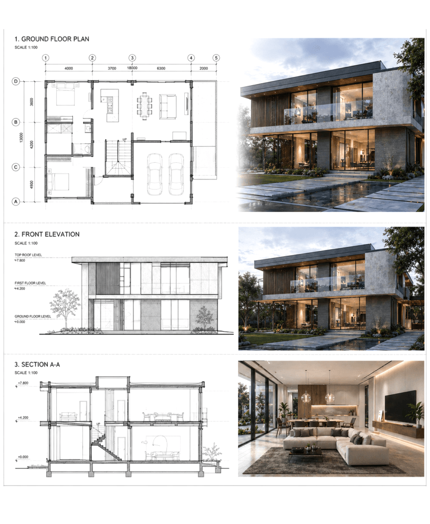 interior exterior drafting services